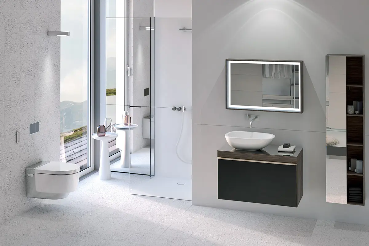 Geberit AquaClean Mera Comfort im Badezimmer